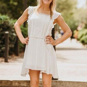 White WishList Dress: Small